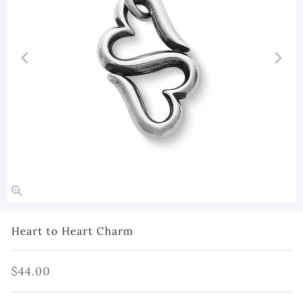 James Avery Double Heart Charm